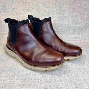 Cole Haan Zerogrand men’s brown leather Remastered Chelsea boots size 9.5 Wide
